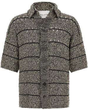 Roberto Collina Mouliné Insert Cardigan - Grey
