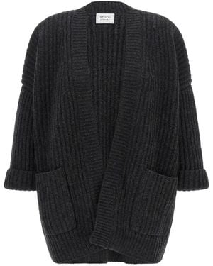 Be You Ribbed Cardigan - Black