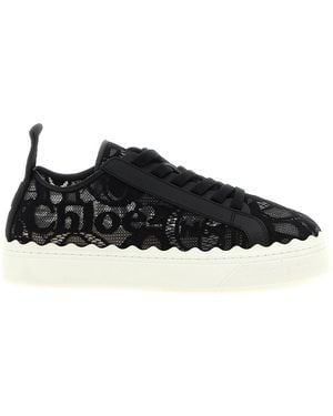 Chloé 'lauren' Lace Trainers - Black