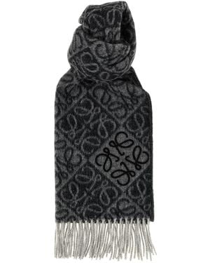 Loewe 'anagram' Scarf - Black