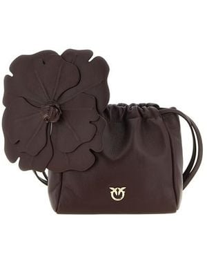 Pinko Pouch 'Flower' - Marrone