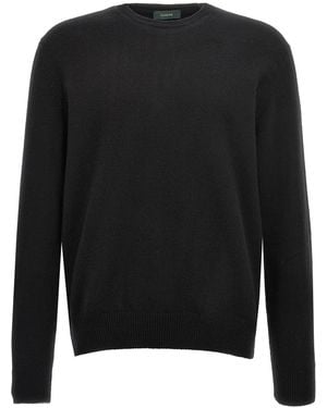Zanone Crewneck Jumper - Black