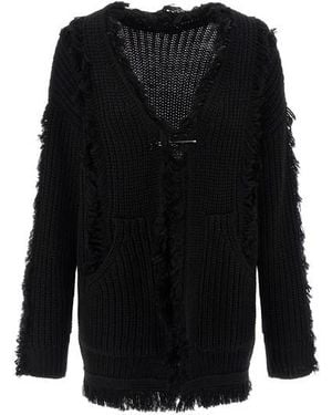 R13 Cardigan 'Fringe' - Nero