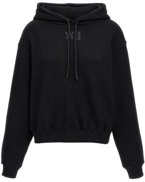 T By Alexander Wang 'essential Terry' Hoodie - Black