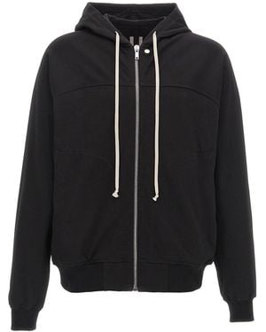 Rick Owens Hoodie With Metal Hardware - Black