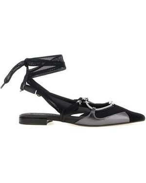 Pinko Slingback Con Dettaglio Metallico Love Birds - Nero