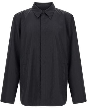 Gucci Giacca Faille Di Seta Gg - Blu