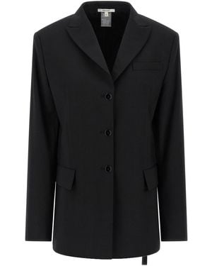 Nensi Dojaka Belt Blazer - Black