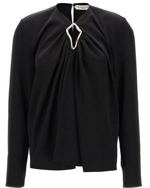 Lanvin Blusa dettaglio metallico - Nero