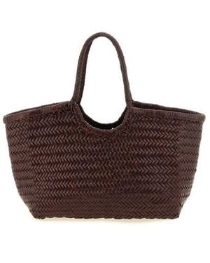 Dragon Diffusion Borsa A Spalla 'Nantucket Basket Big' - Marrone