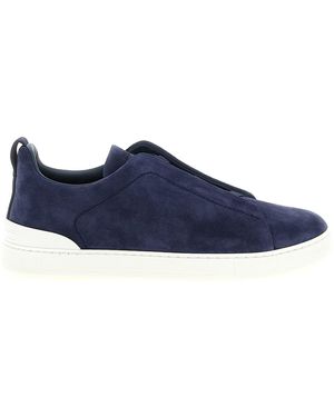 ZEGNA 'triple Stitch' Trainers - Blue