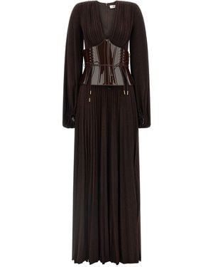 Elisabetta Franchi 'red Carpet' Dress - Black