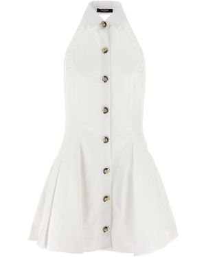 Balmain 'halterneck' Dress - White
