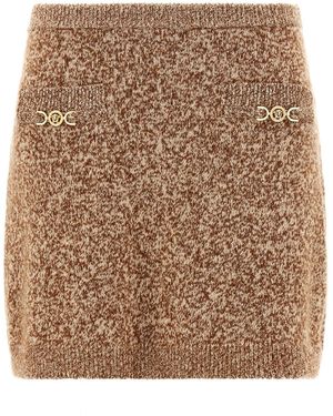 Versace 'Mouline' Skirt - Brown