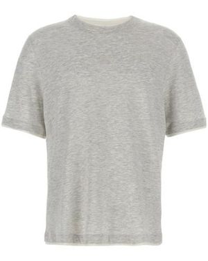 Brunello Cucinelli T-shirt Faux-Layering - Grigio