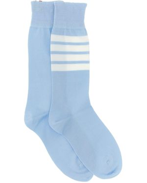 Thom Browne '4 Bar' Socks - Blue