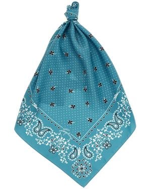 Longchamp Foulard Stampa 'French Bandana' - Blu