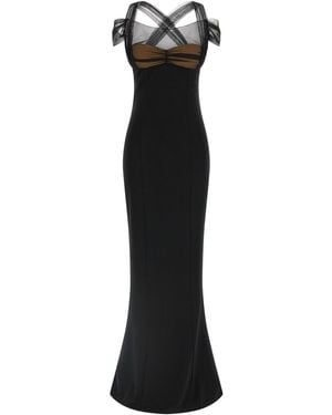 Nensi Dojaka 'draped Padded Cup Maxi' Dress - Black