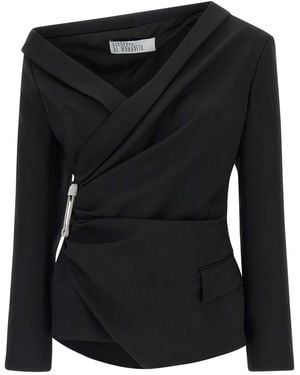 GIUSEPPE DI MORABITO Asymmetrical Blazer - Black