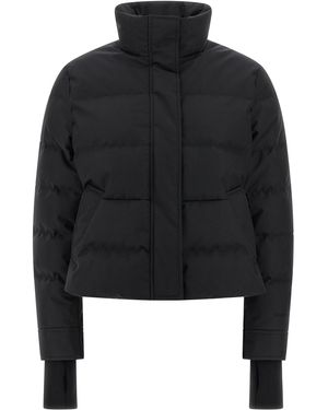 McQueen Cropped-Daunenjacke - Schwarz