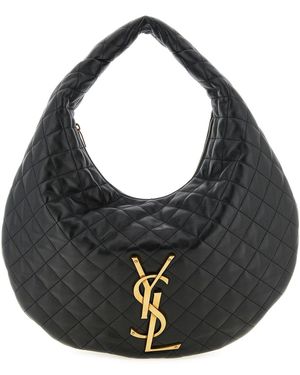Saint Laurent 'hobo Icare' Shoulder Bag - Black