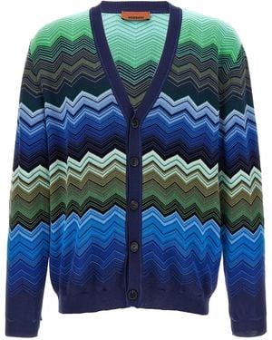 Missoni Zigzag Cardigan - Blue