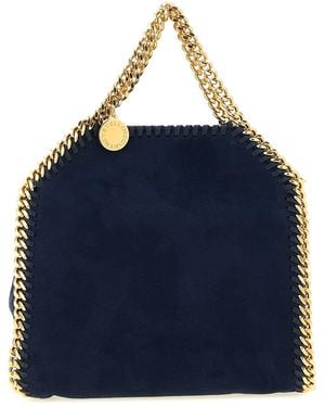 Stella McCartney 'falabella Mini' Suede Shoulder Bag - Blue