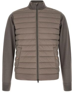 Herno Padded Cardigan - Brown