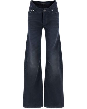 Balenciaga Curved Waist Jeans - Blue