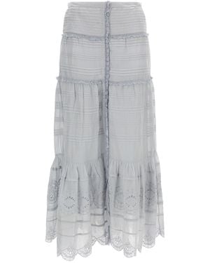 Isabel Marant Paoline Long Skirt - Grey