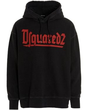 DSquared² Sweatshirt 'Slouch Hoodie' - Schwarz