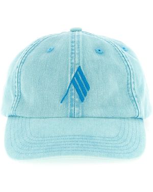 The Attico Canvas Cap - Blue