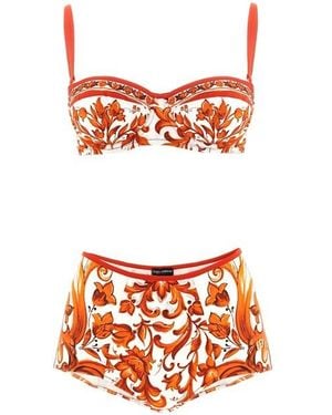 Dolce & Gabbana Bikini 'Maiolica' - Arancione