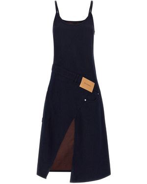 JW Anderson Kleid "Twisted Workwear" - Blau