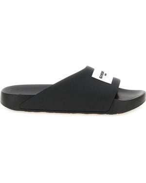 Givenchy 'label' Mules - Black