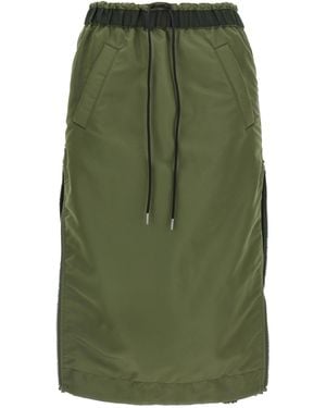 Sacai Cargo Skirt - Green