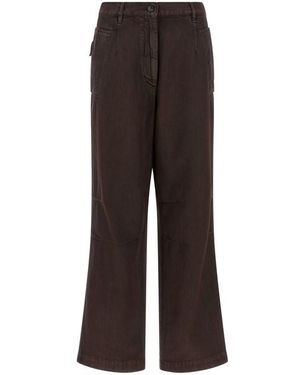 Dries Van Noten Pantalone 'Pincks' - Marrone