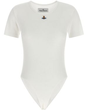 Vivienne Westwood 'orb Bas Relief' Bodysuit - White