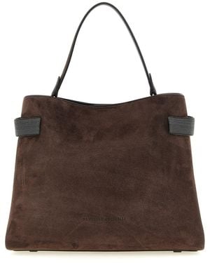 Brunello Cucinelli 'essence' Large Handbag - Brown