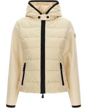 Moncler Cardigan 'Padded Zip-Up' - Neutro