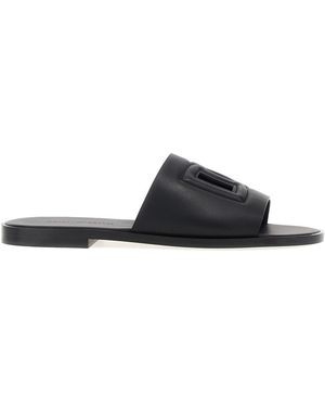 Dolce & Gabbana Logo Slides - Black
