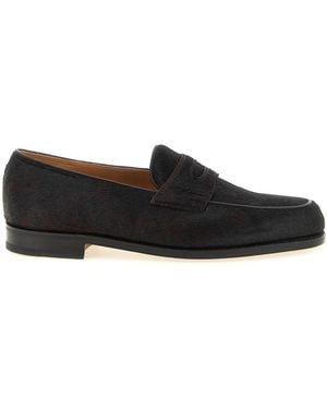 John Lobb Loafers "Lopez Bristle Hide" - Schwarz
