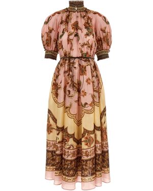 Zimmermann 'aster' Dress - Brown
