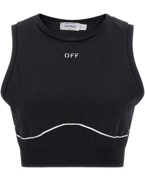 Off-White c/o Virgil Abloh 'tm' Sports Top - Black