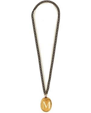 Vetrofuso 'm' Medium Necklace - Black