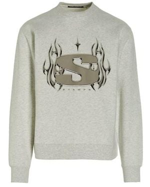 Stampd 'chrome Flame' Sweatshirt - White
