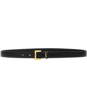 Saint Laurent 'cassandre' Belt - Black