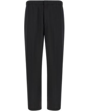Lardini Virgin Wool Trousers - Black