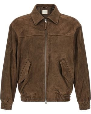 DUNST Suede Blouson - Brown