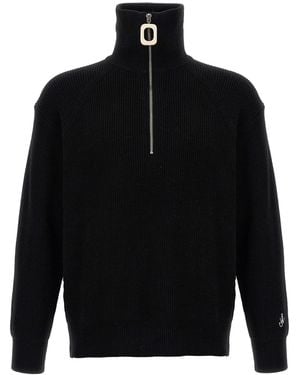 JW Anderson Half Zip Jumper - Black